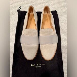 Rag & Bone Amber Suede Loafers in dusty blue SZ 6.5